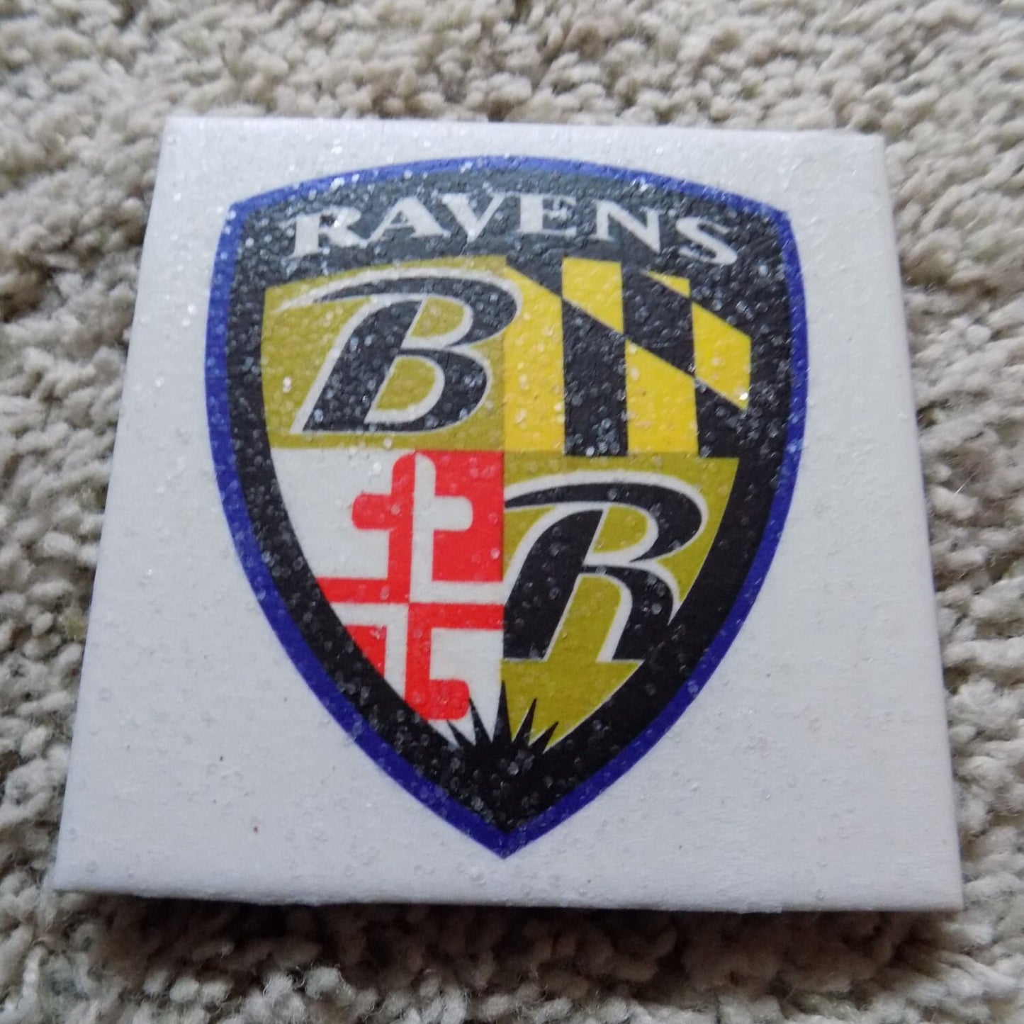Baltimore Ravens Ceramic Tile Coasters (Set of 4)