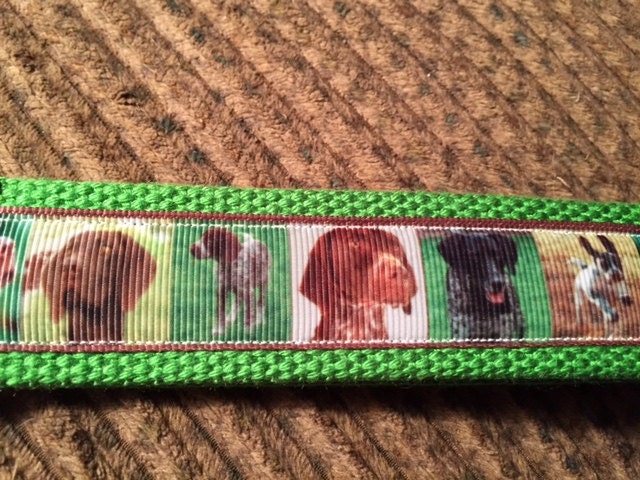 German Short-haired Pointer Cotton Webbing Keychain/ Keyfob/ Wristlet