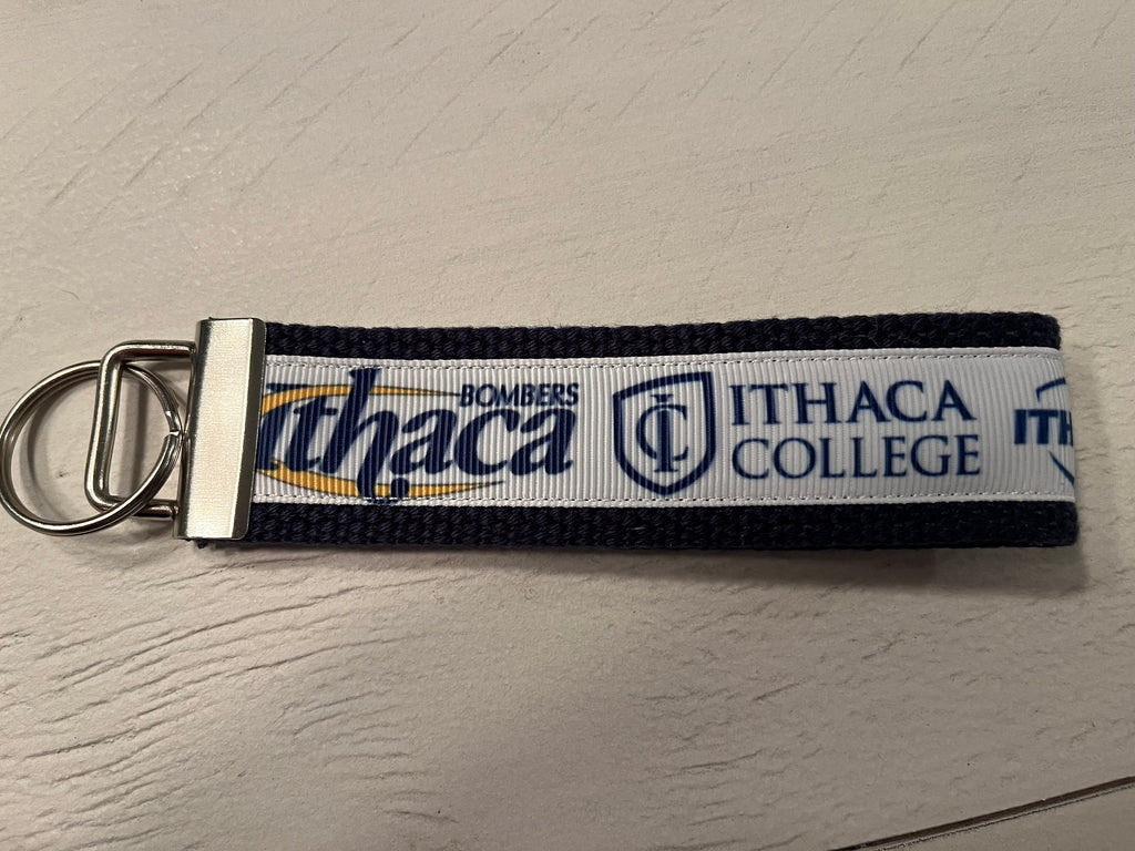 Ithaca College Bombers Keychain/ Keyfob/ Wristlet