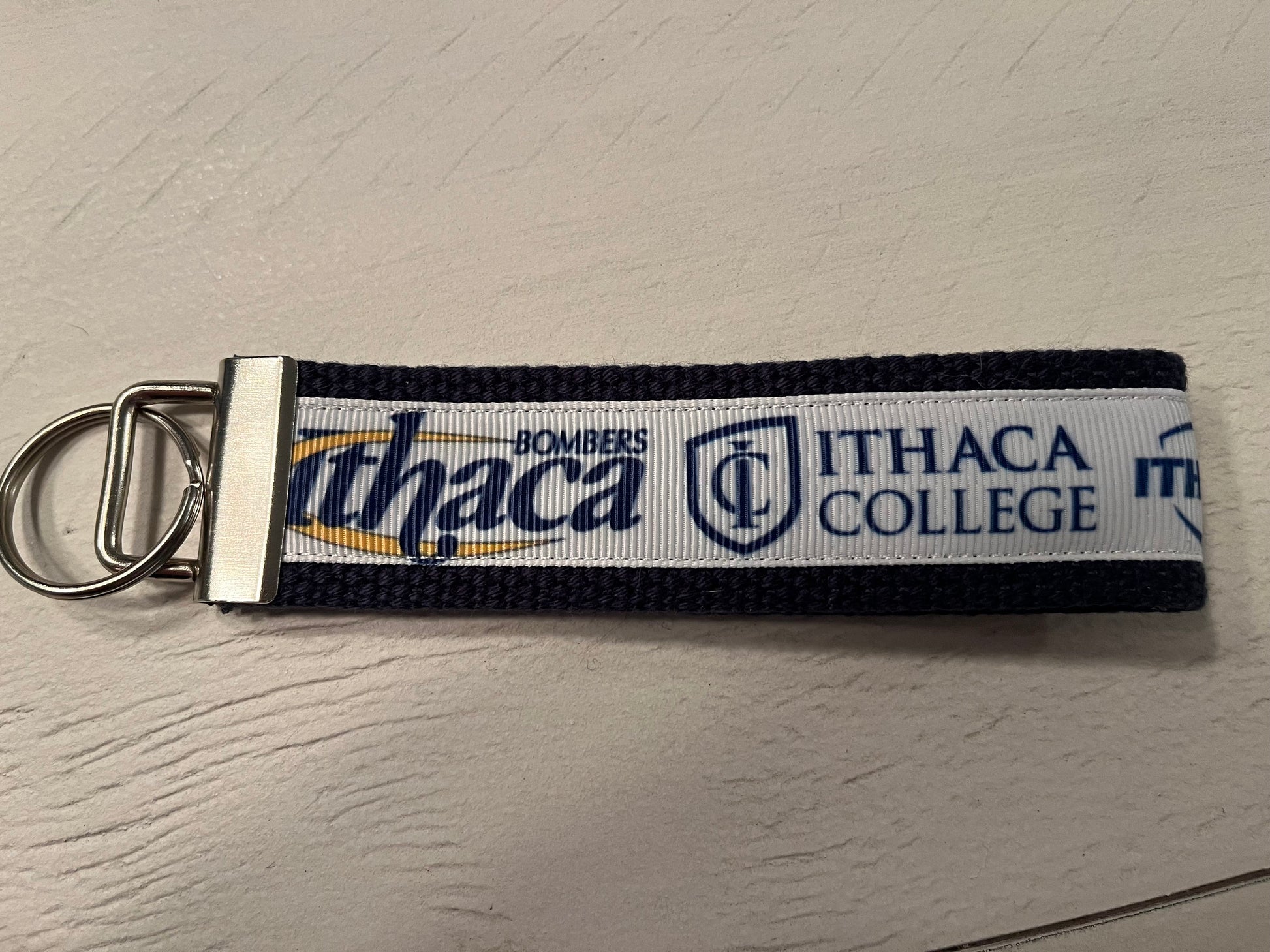 Ithaca College Bombers Keychain/ Keyfob/ Wristlet