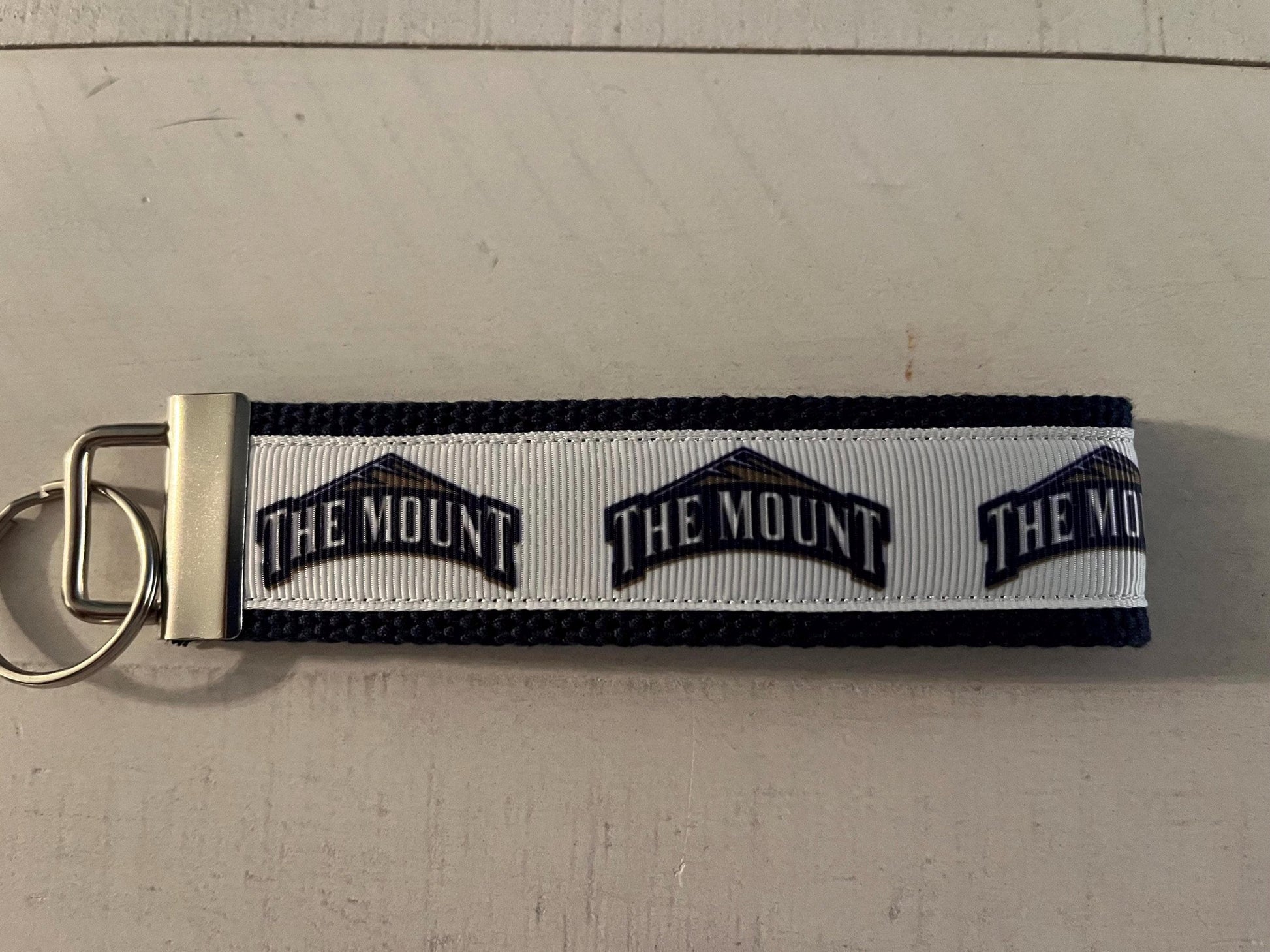 Mount Saint Mary’s  University of Cotton Webbing Keychain/ Wristlet/ Keyfob
