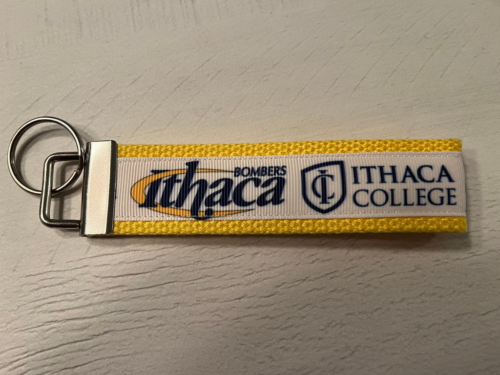 Ithaca College Bombers Keychain/ Keyfob/ Wristlet