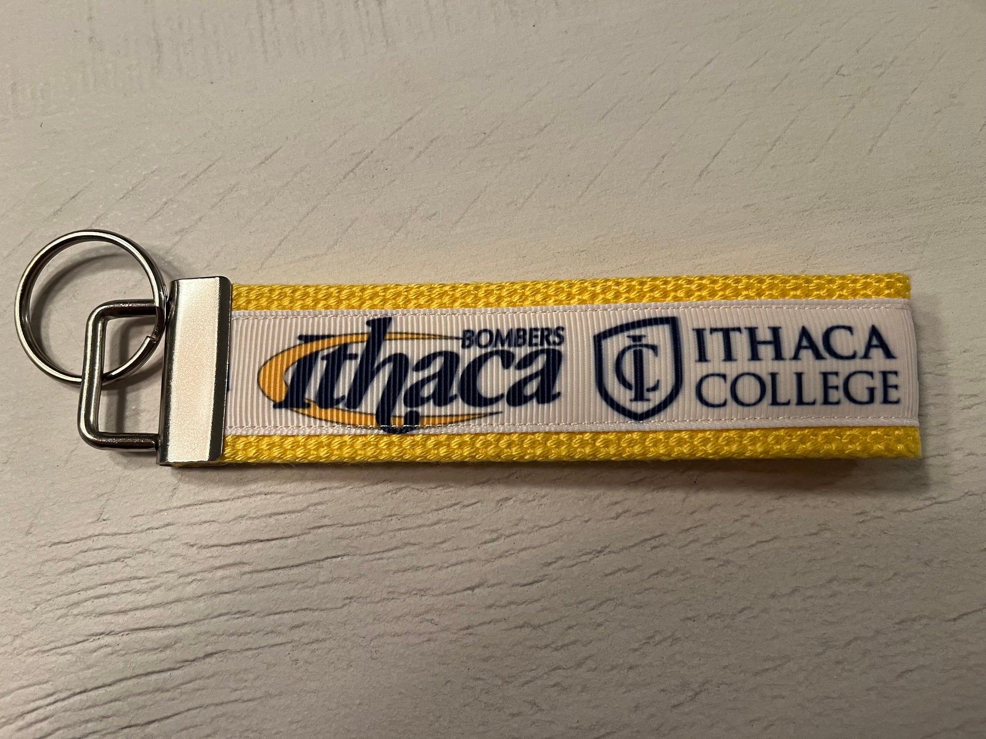 Ithaca College Bombers Keychain/ Keyfob/ Wristlet