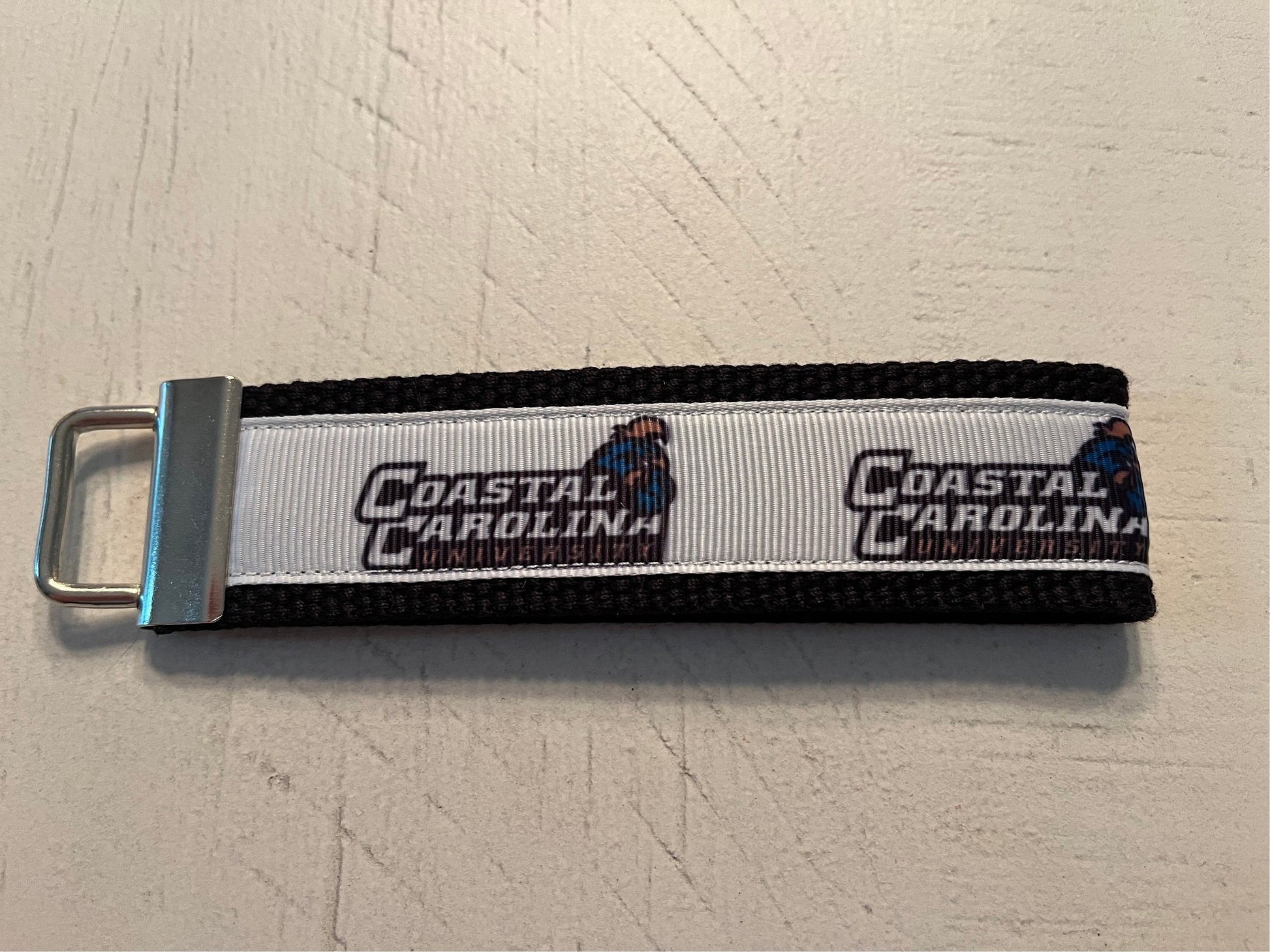 Coastal Carolina University Cotton Webbing Keychain/ Keyfob/ Wristlet