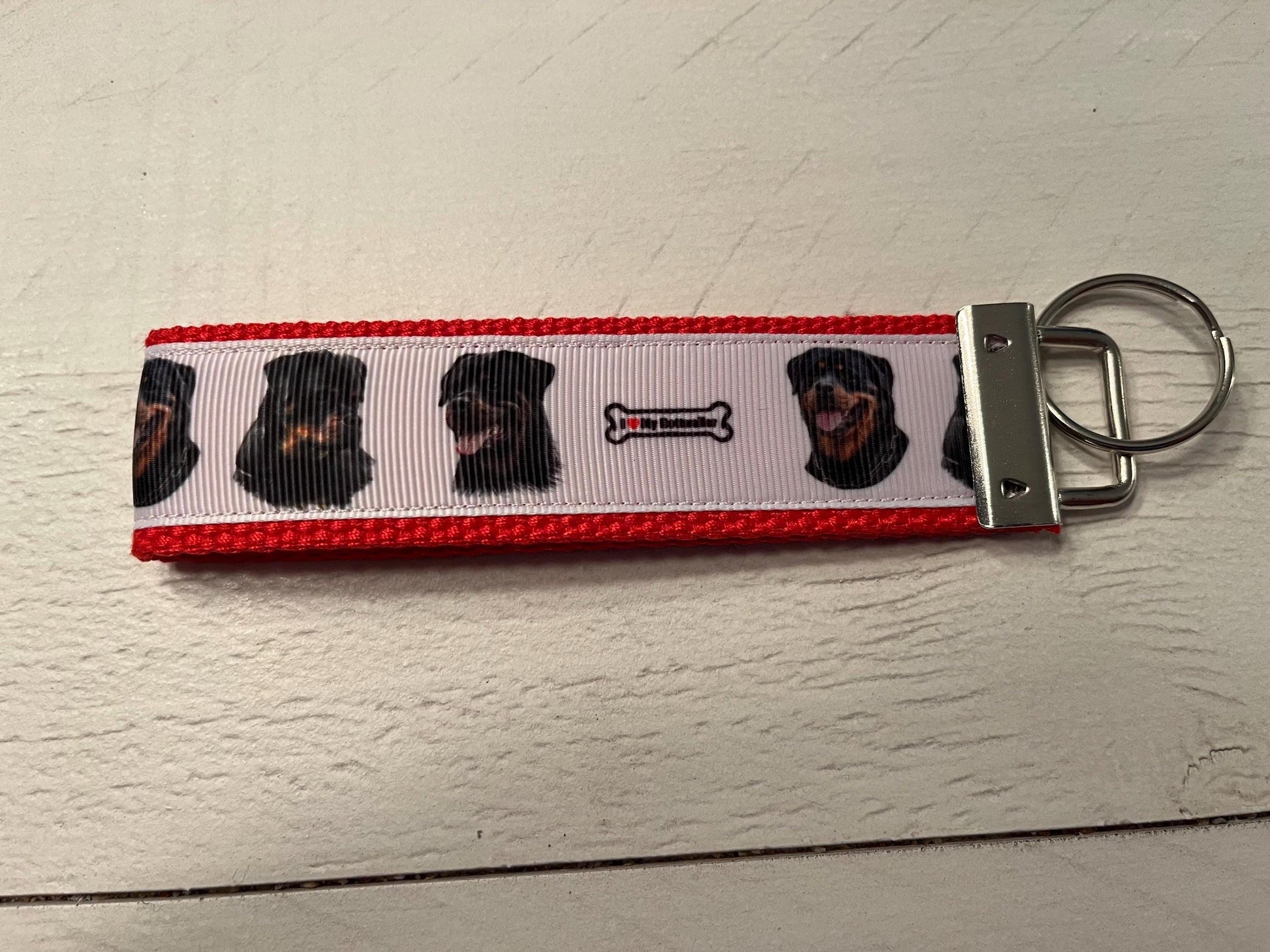 Rottweiler Dog Lover Keychain Wristlet