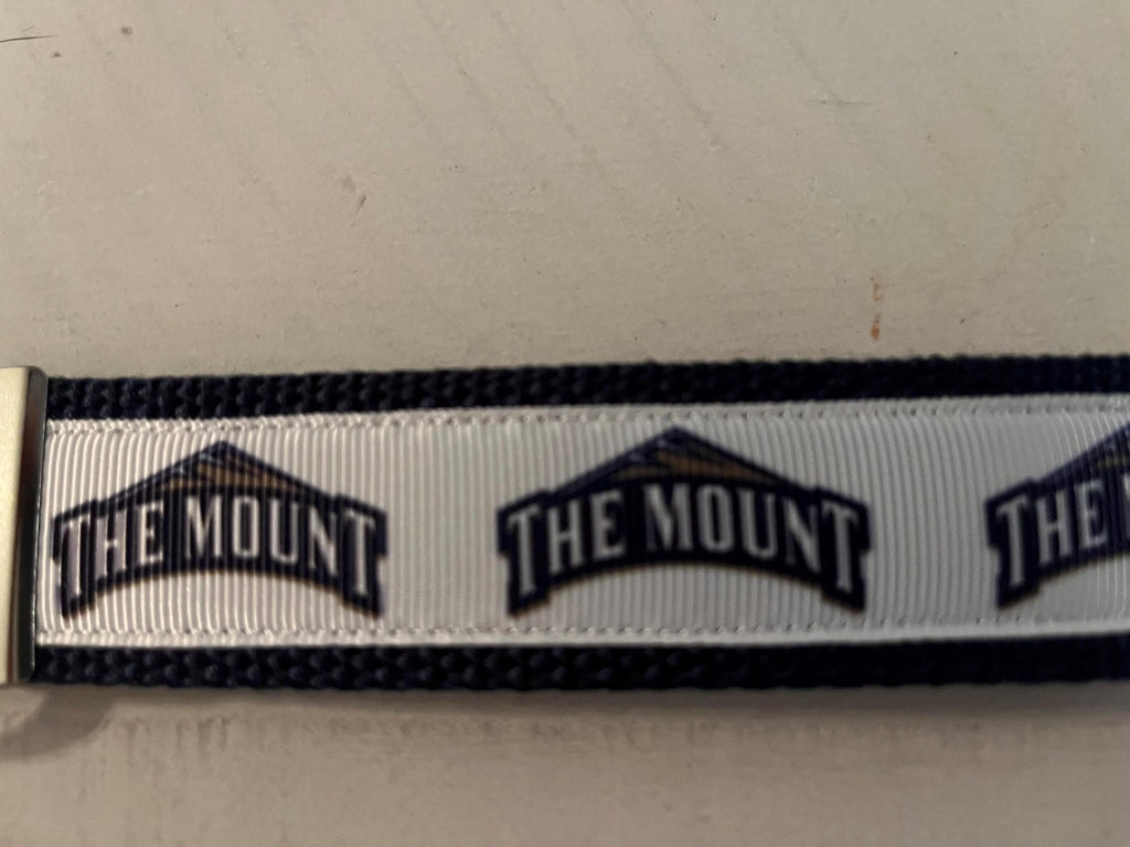 Mount Saint Mary’s  University of Cotton Webbing Keychain/ Wristlet/ Keyfob