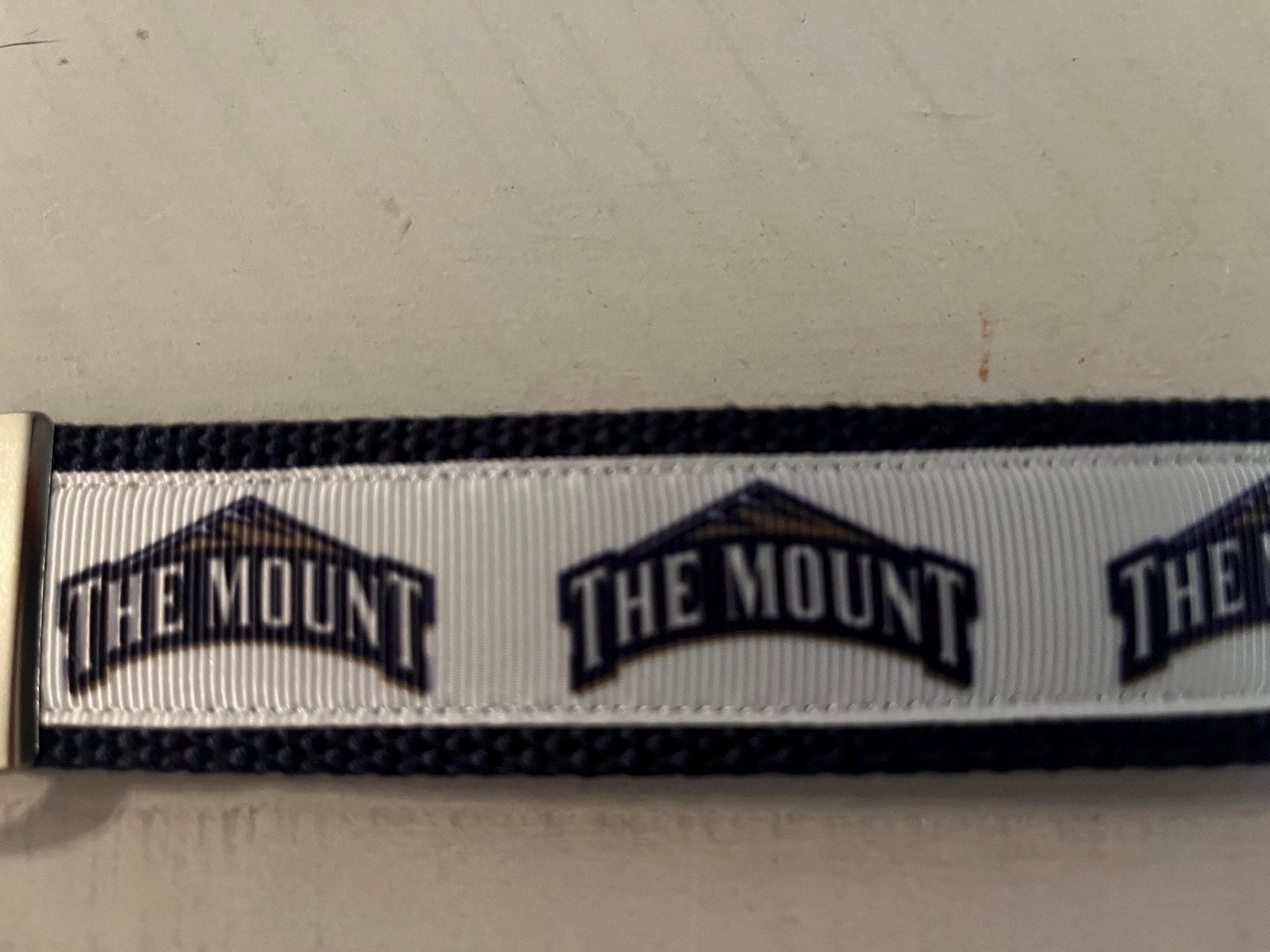 Mount Saint Mary’s  University of Cotton Webbing Keychain/ Wristlet/ Keyfob