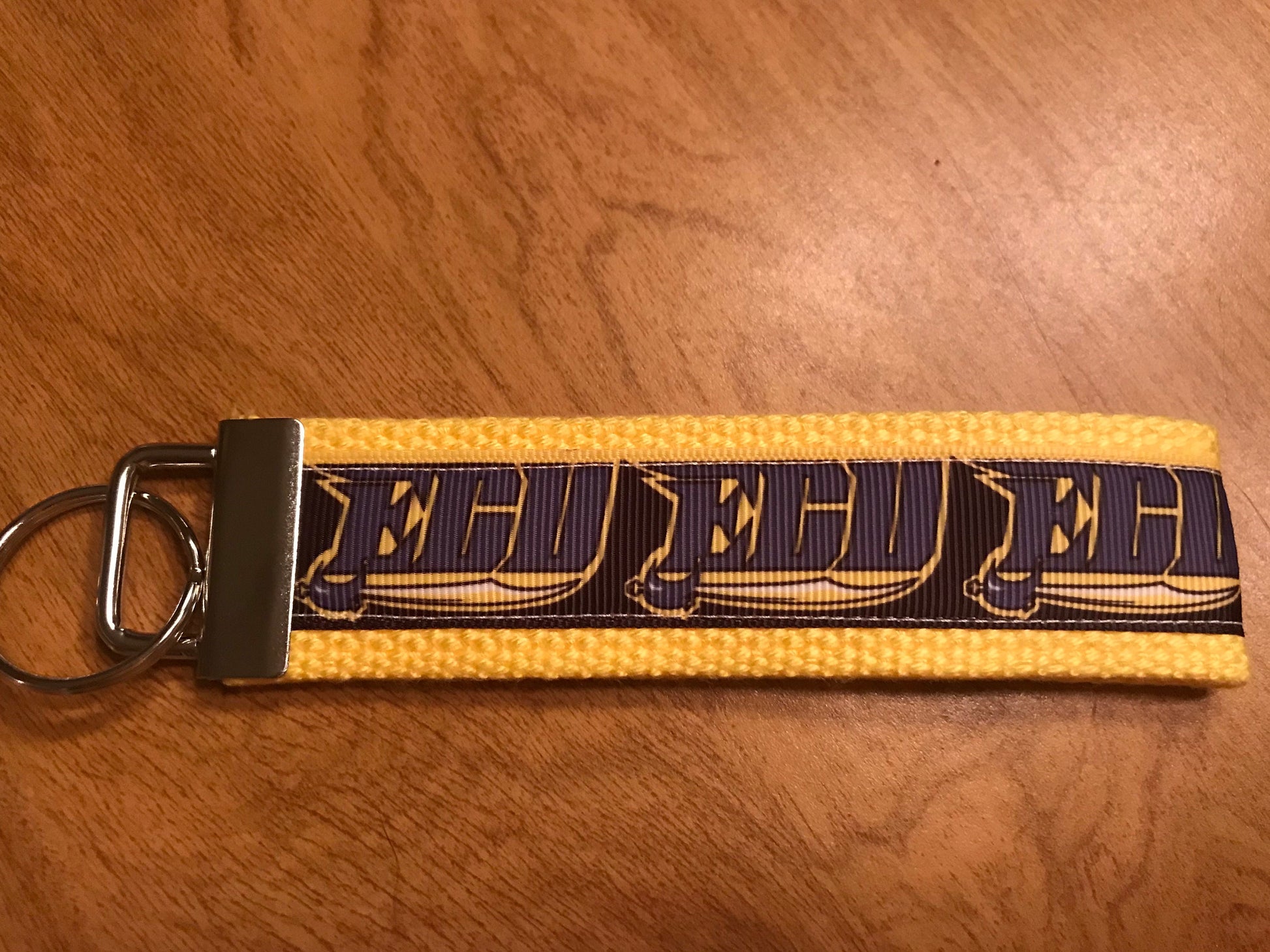 East Carolina University Cotton Webbing Keychain/Keyfob/ Wristlet