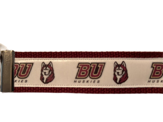 Bloomsburg University  Cotton Webbing Keychain/ Wristlet/ Keyfob