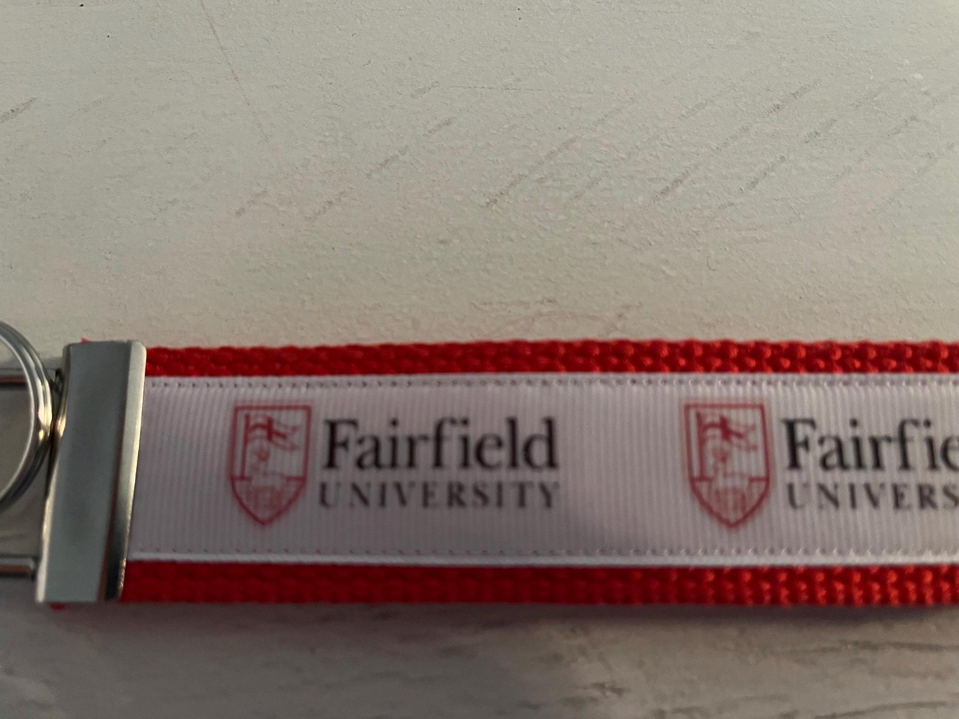 Fairfield UniversityCotton Webbing Keychain/ Wristlet/ Keyfob