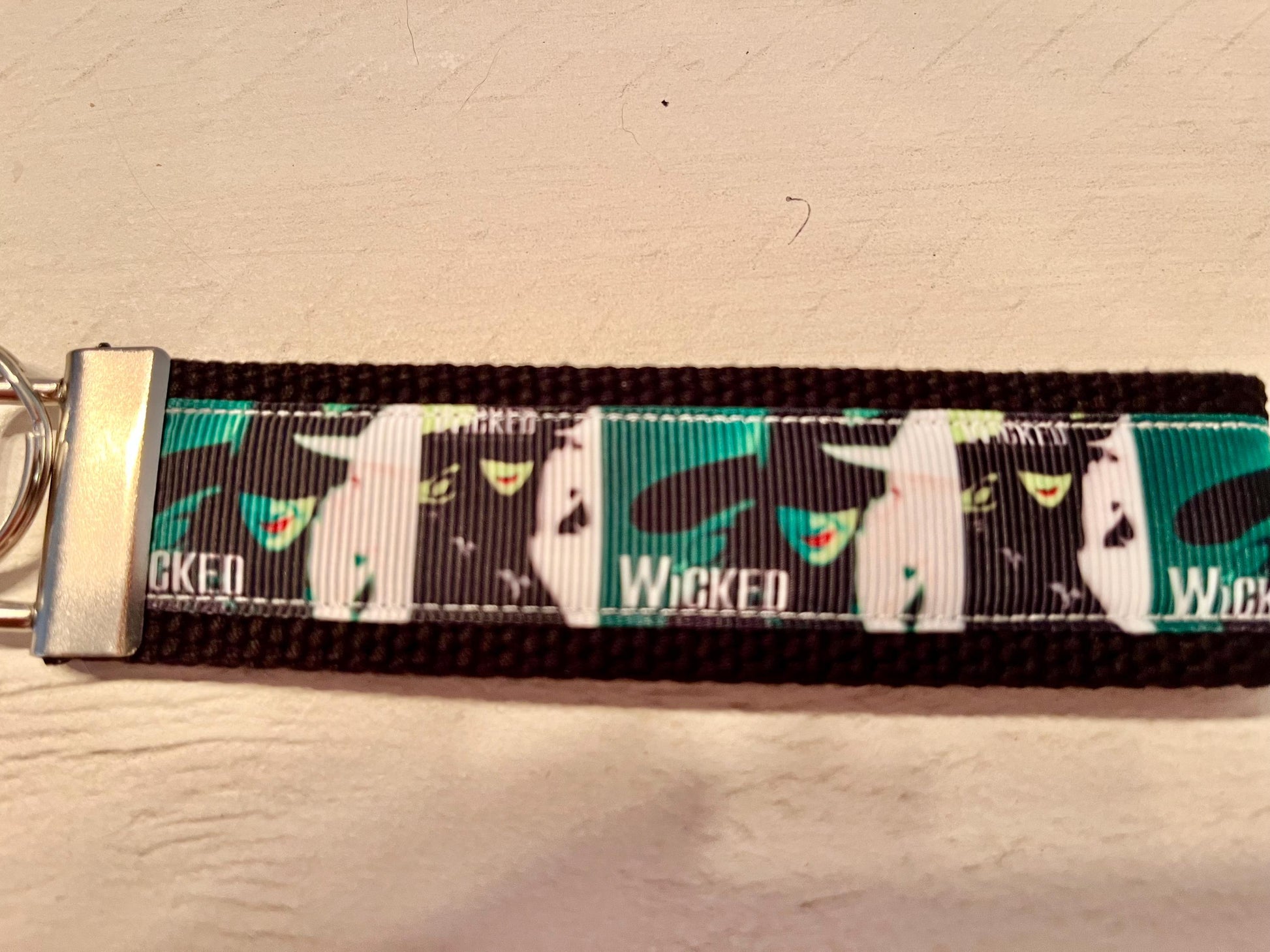 Wicked The Musical Keychain Wristlet – Emerald City Inspired Key Fob