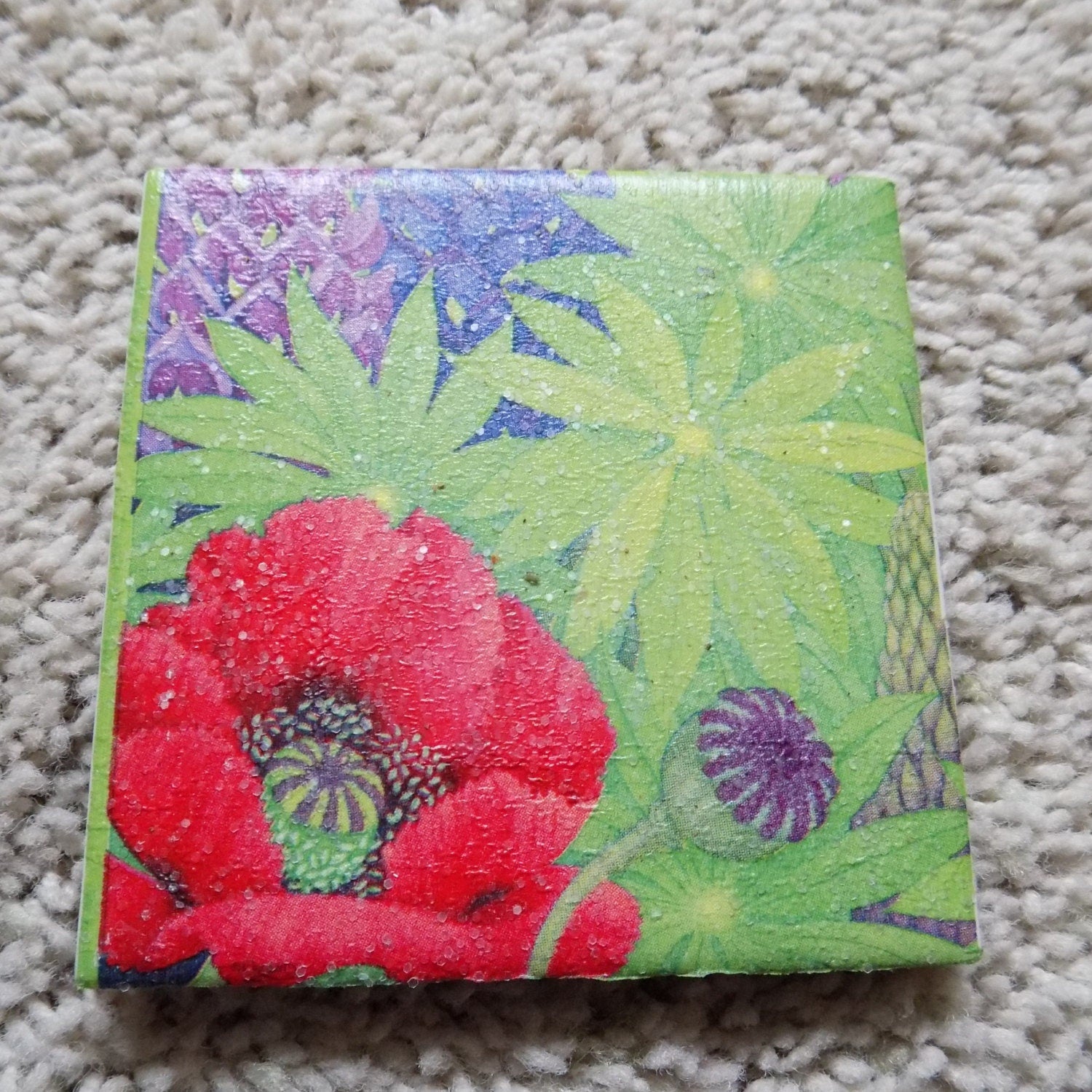 Blooming Garden Ceramic Tile Coasters (set of 4)
