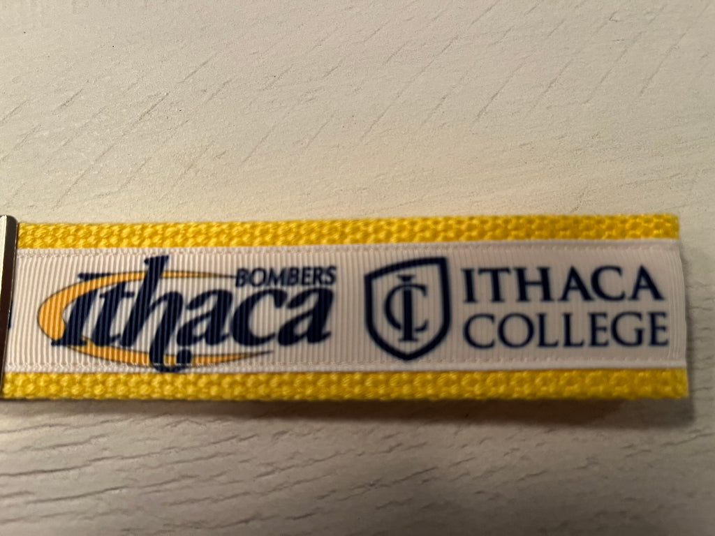 Ithaca College Bombers Keychain/ Keyfob/ Wristlet