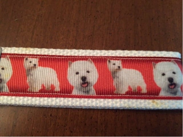 Westie Dog Keychain Wristlet – Cute West Highland White Terrier Gift