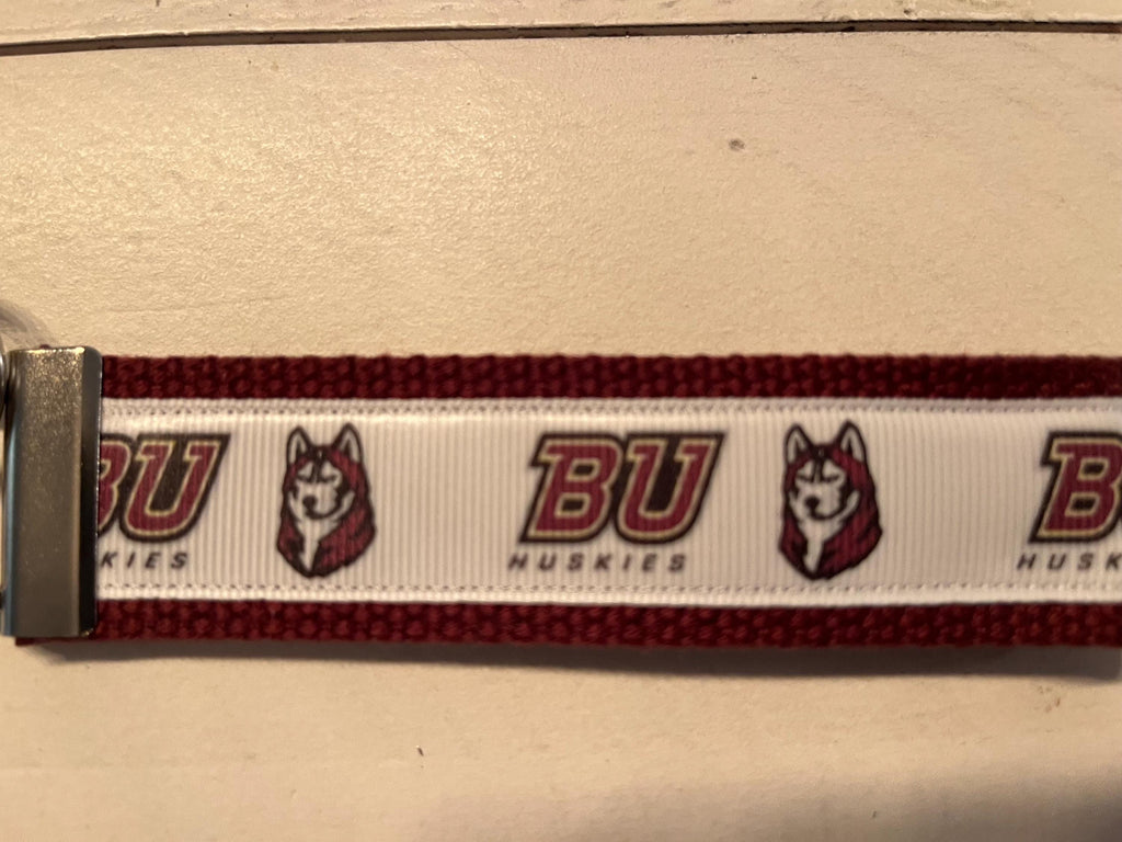 Bloomsburg University  Cotton Webbing Keychain/ Wristlet/ Keyfob