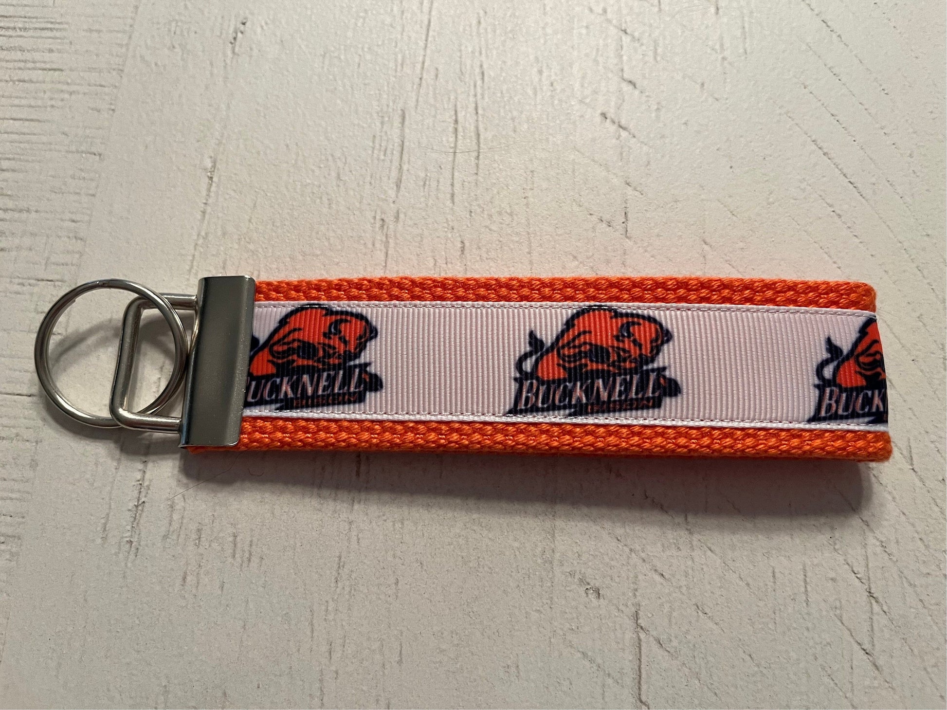 Bucknell University Cotton Webbing Keychain/ Wristlet/ Keyfob