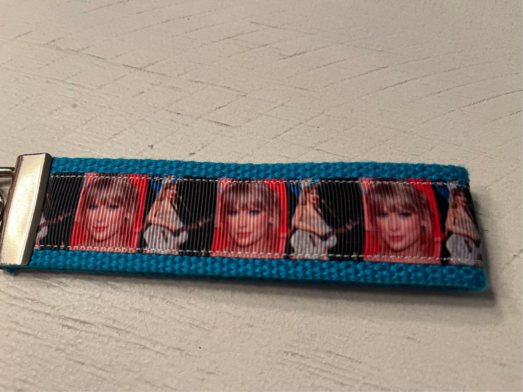 Taylor Swift/Swiftie Cotton Webbing Keychain/ Keyfob/ Wristlet