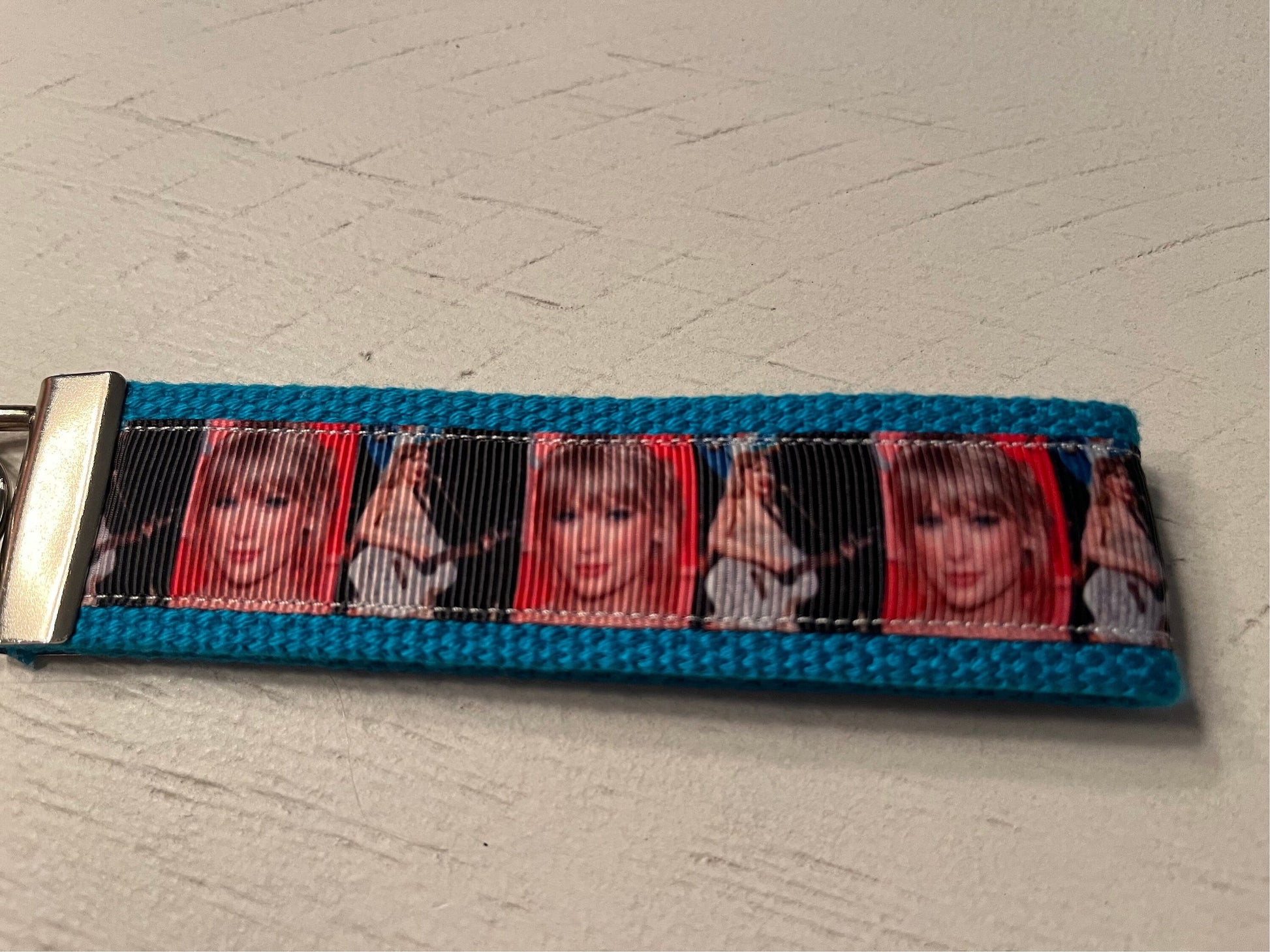 Taylor Swift/Swiftie Cotton Webbing Keychain/ Keyfob/ Wristlet