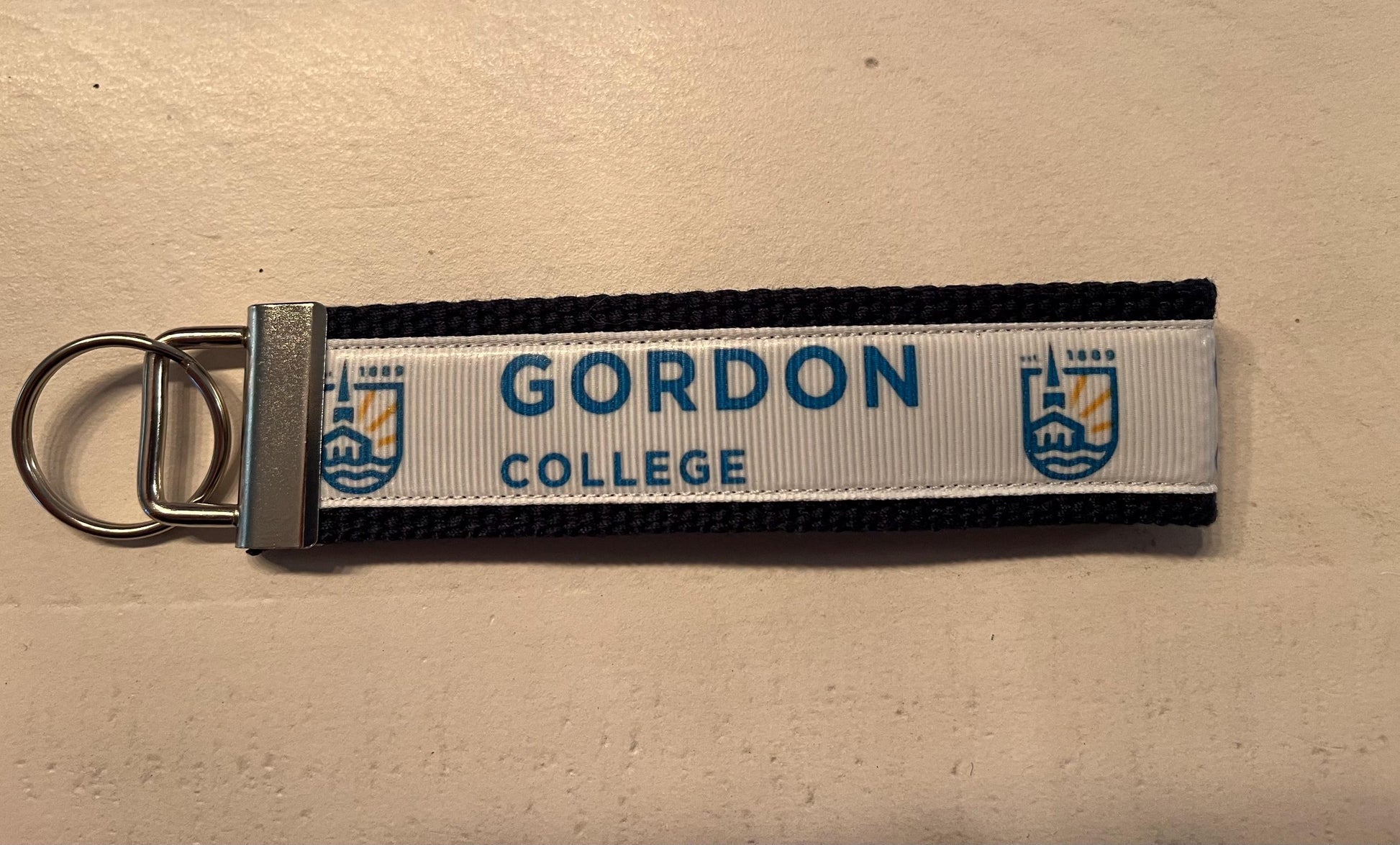 Gordon College Cotton Webbing Keychain/Wristlet/ Keyfob