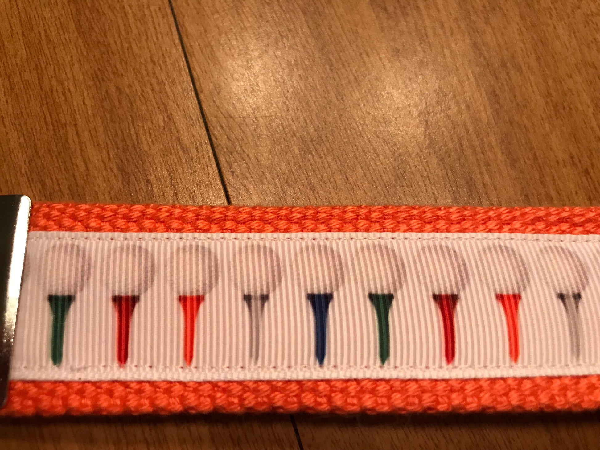 Tee Time Golf  Keychain/ Wristlet/ Keyfob