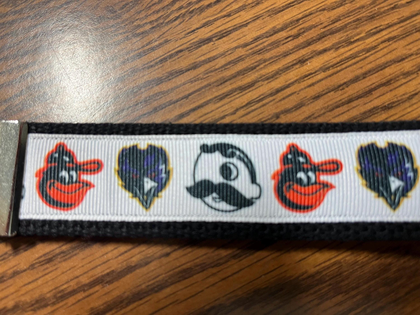 Baltimore's Best Ravens, Orioles and Natty Boh Cotton Webbing Keychain/ Key fob