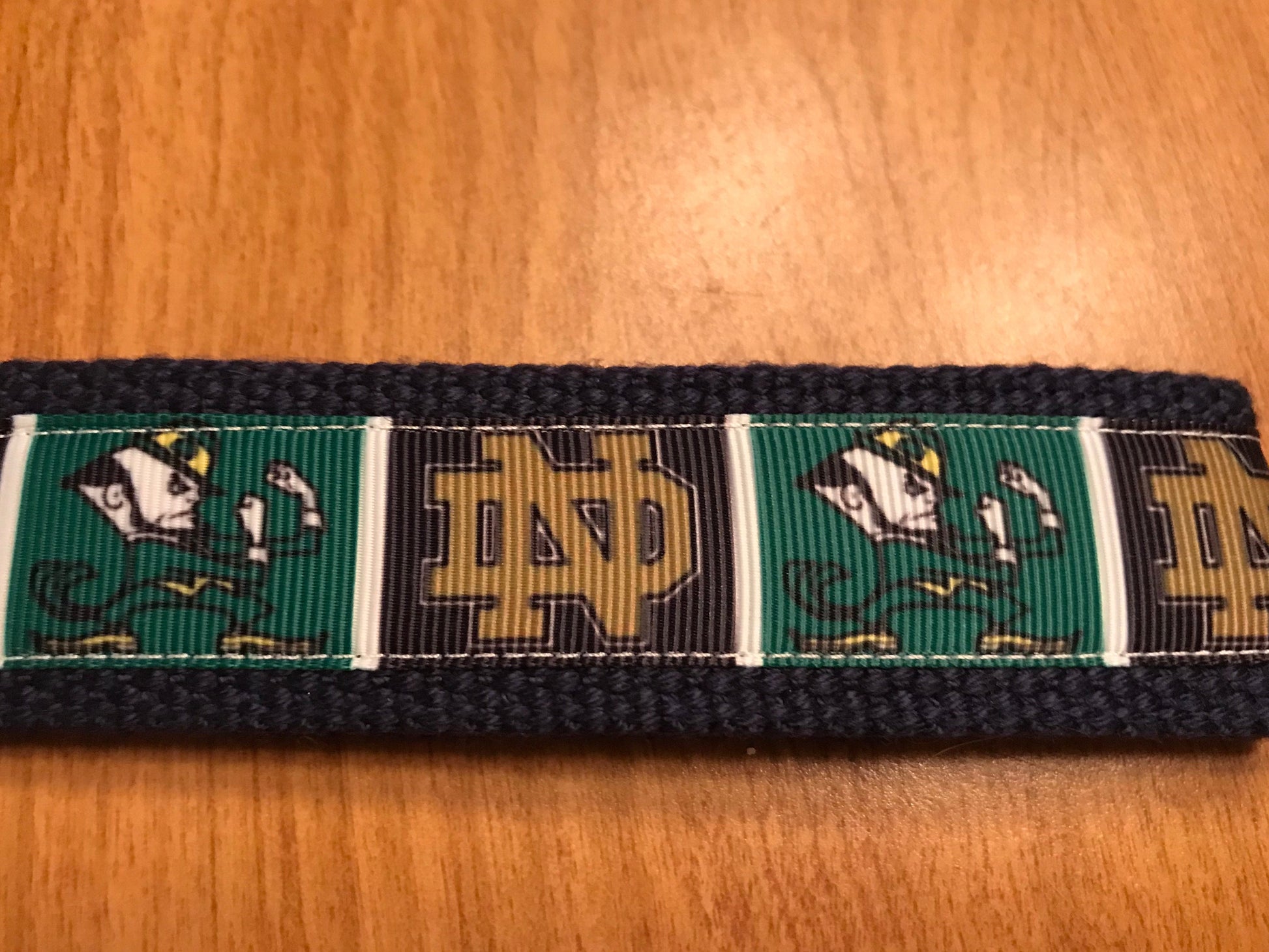 Fighting Irish Cotton Webbing Keychain/ Keyfob/Wristlet