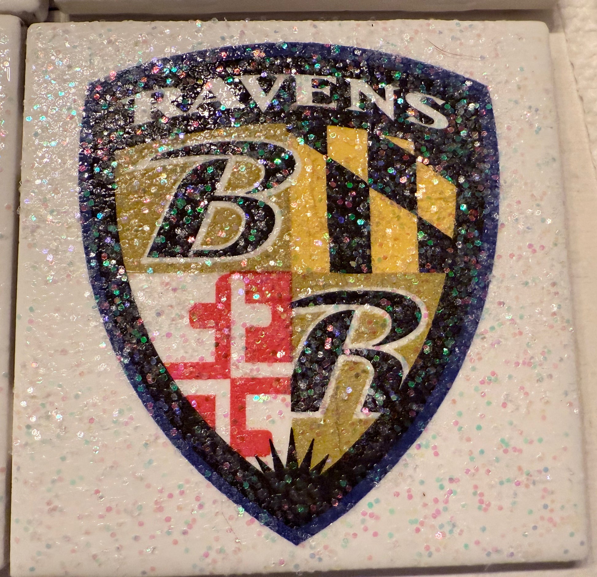 Baltimore Ravens Ceramic Tile Coasters (Set of 4)