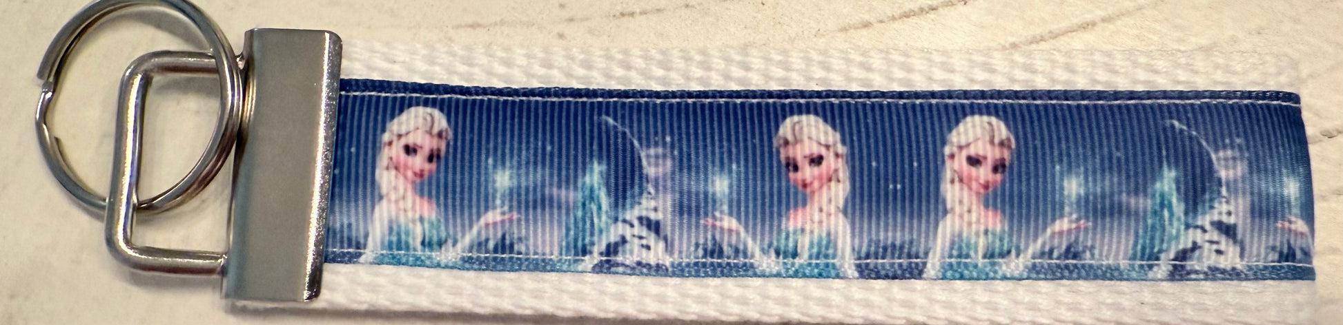 Frozen-Inspired Elsa Keychain – Wristlet Style