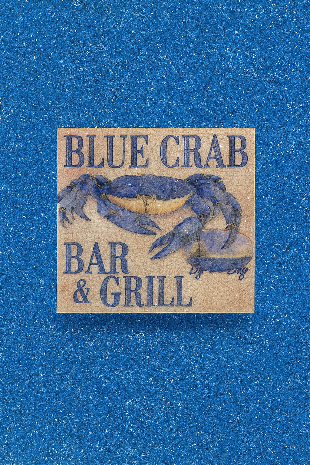 🦀 Blue Crab Bar & Grill Coaster – Maryland Crab Lovers Gift 🦀
