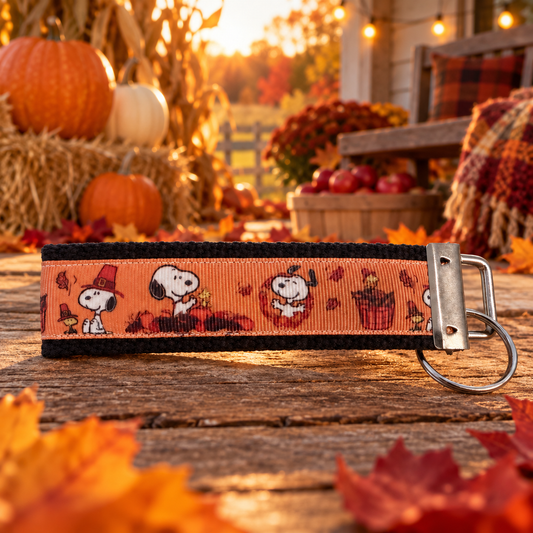 Peanuts Thanksgiving Wristlet Keychain