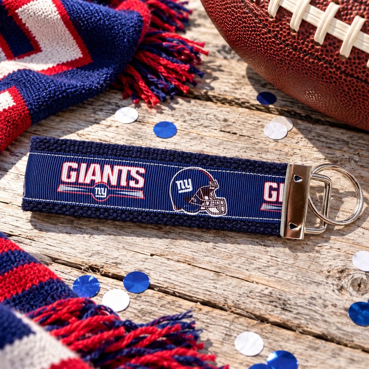 New York Giants Wristlet Keychain