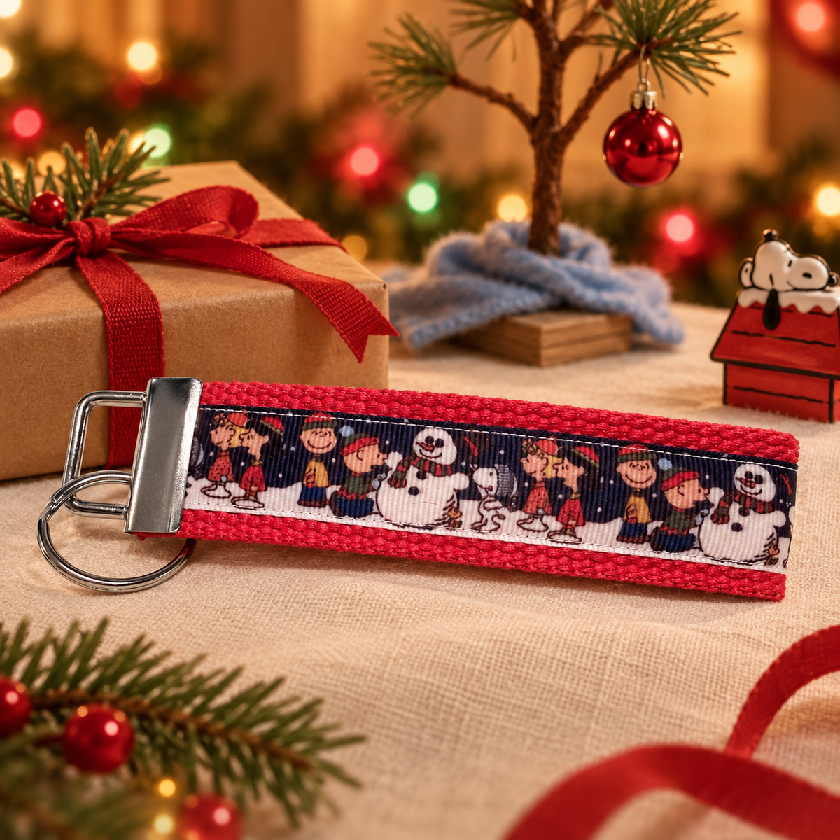 Peanuts Christmas Keychain