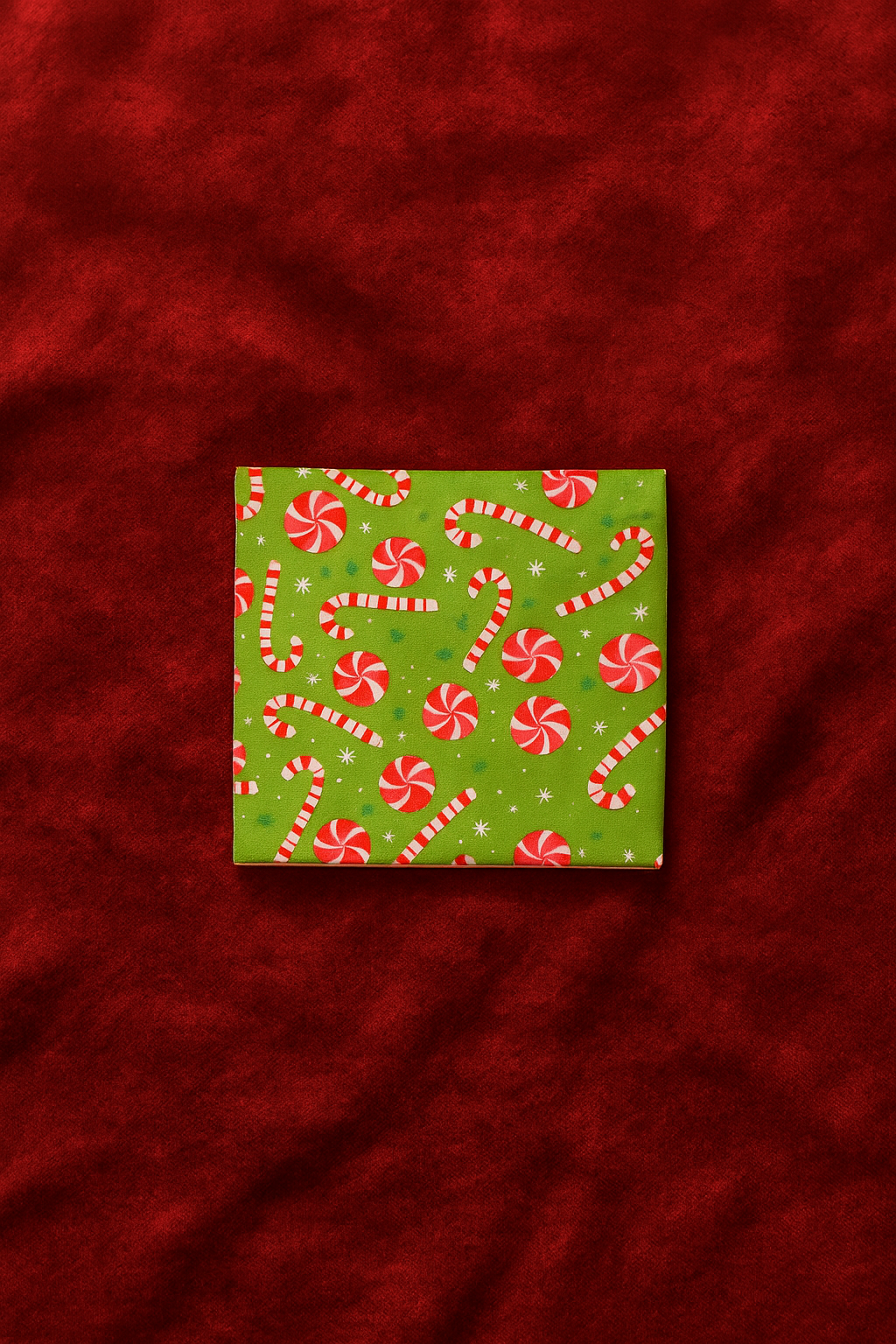 Peppermint Candy Cane Christmas Coaster Set – Gift Boxed Holiday Drink Coasters – Ceramic – Handmade – Perfect Hostess Gift 🎁