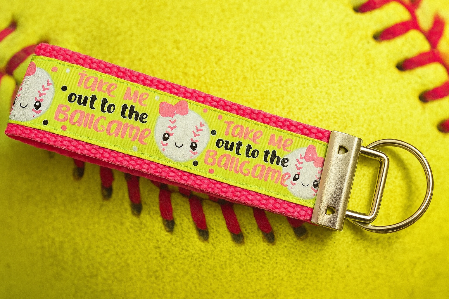 Take Me Out to the Ballgame Keychain