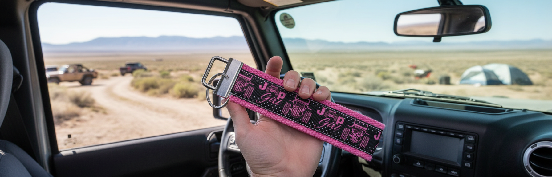 Jeep Girl Keychain