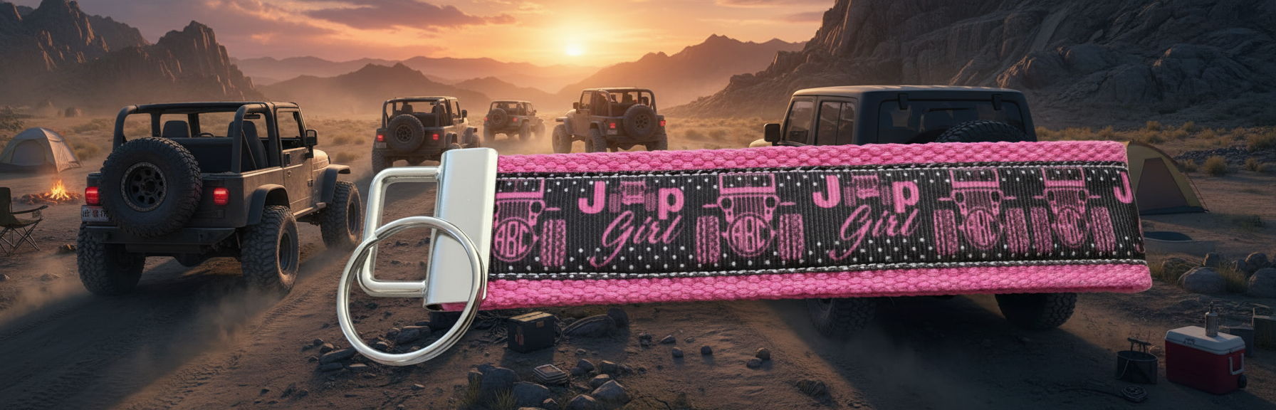 Jeep Girl Keychain