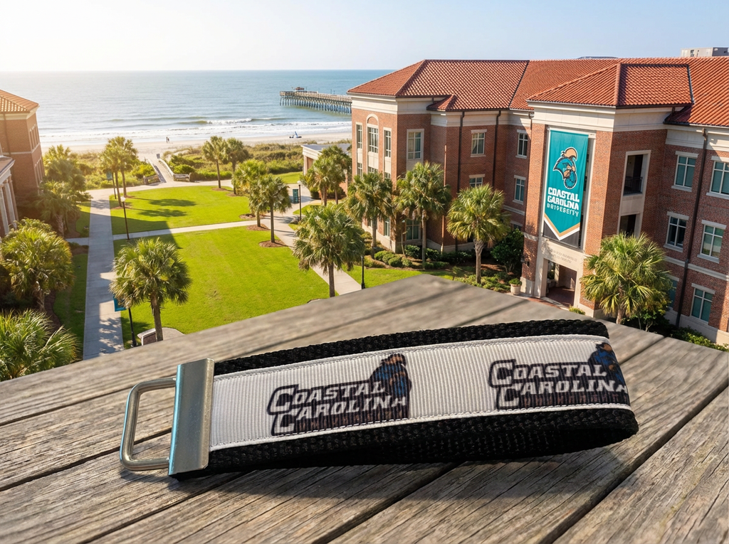 🏖️ Coastal Carolina University Keychain – CCU Chanticleers Lanyard Strap Keychain