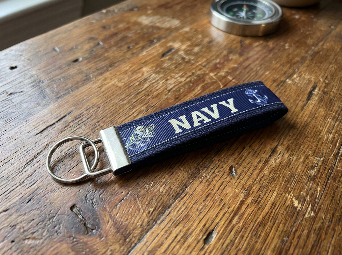 Navy Wristlet Keychain – Military Key Fob | US Navy Gift | Veteran Gift | Deployment Gift | Service Member Accessories
