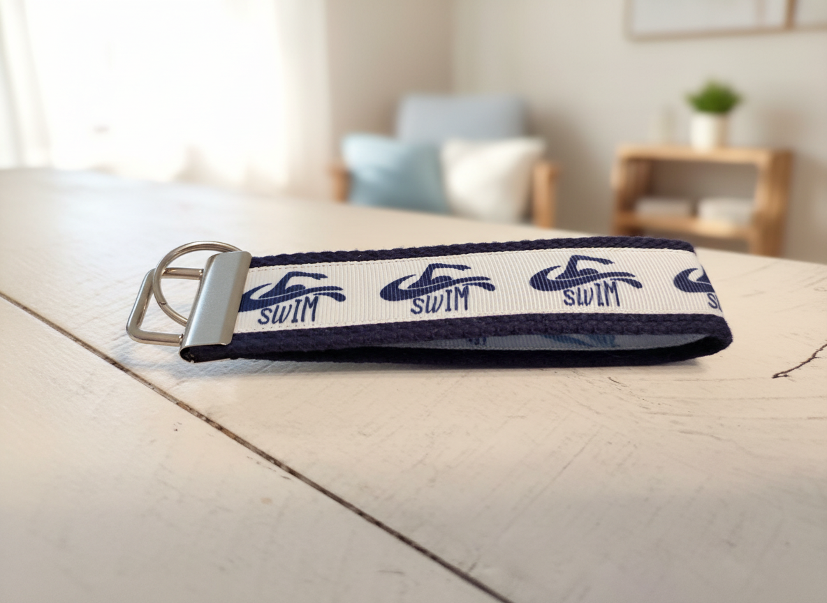 Swim Keychain Wristlet – Perfect Gift for Swimmers, Swim Moms & Swim Teams | Durable Key Fob