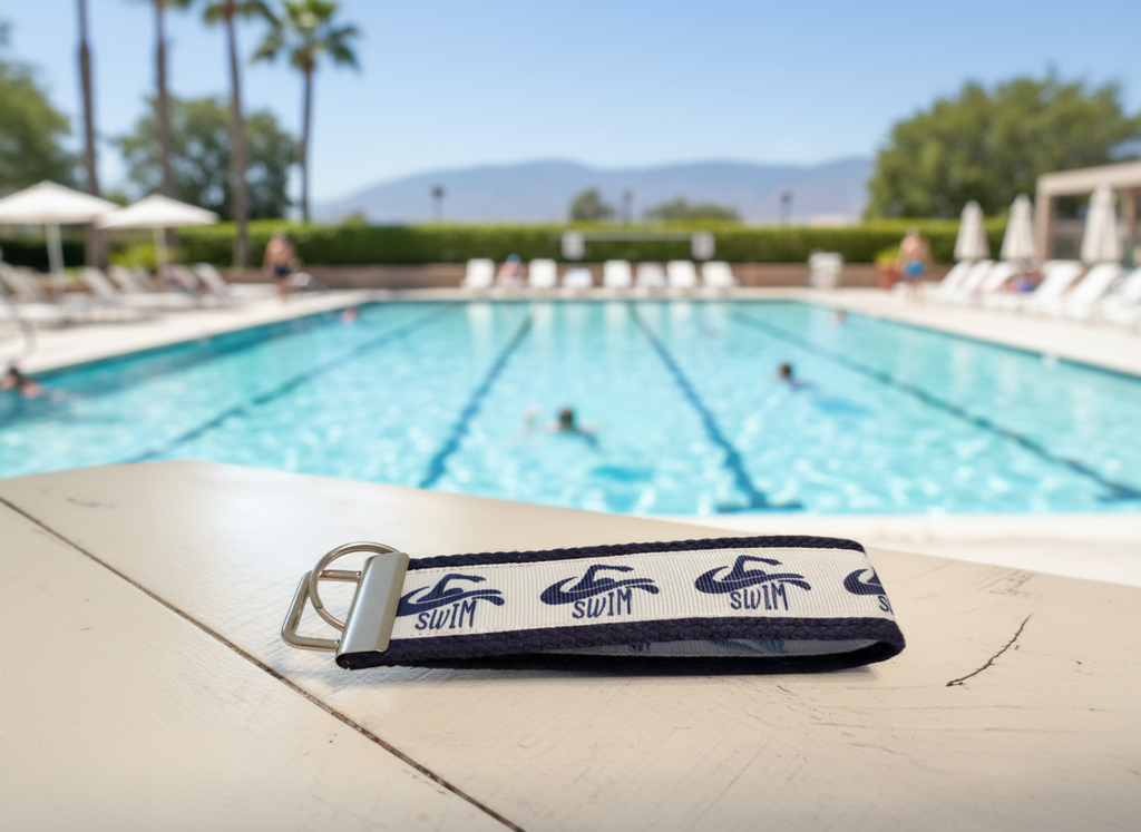 Swim Keychain Wristlet – Perfect Gift for Swimmers, Swim Moms & Swim Teams | Durable Key Fob