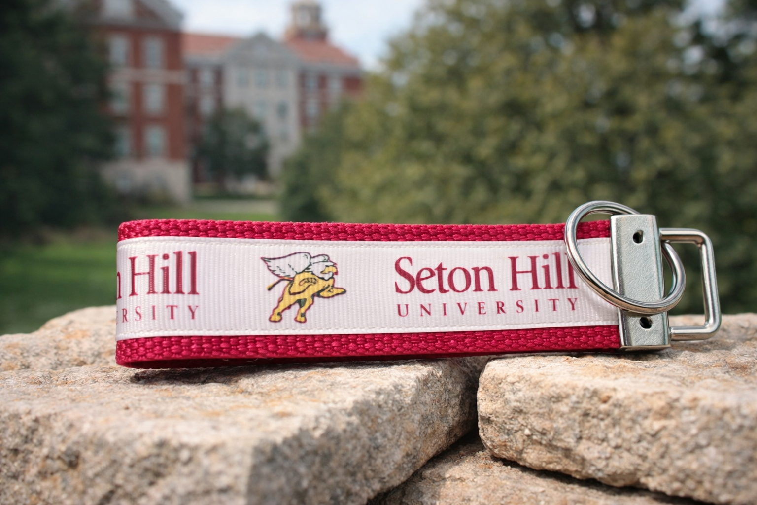 Seton Hill University Keychain Wristlet | College Keychain | Griffins Fan Gift | Custom College Wrist Strap Keychain | Graduation Gift