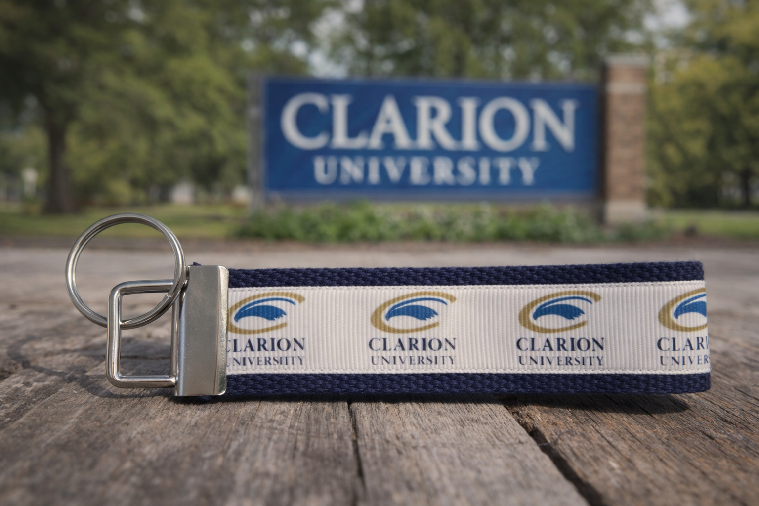 Clarion University Keychain | College Key Fob | Clarion Golden Eagles Gift | Alumni Gift | College Student Keychain | Pennsylvania College Keychain