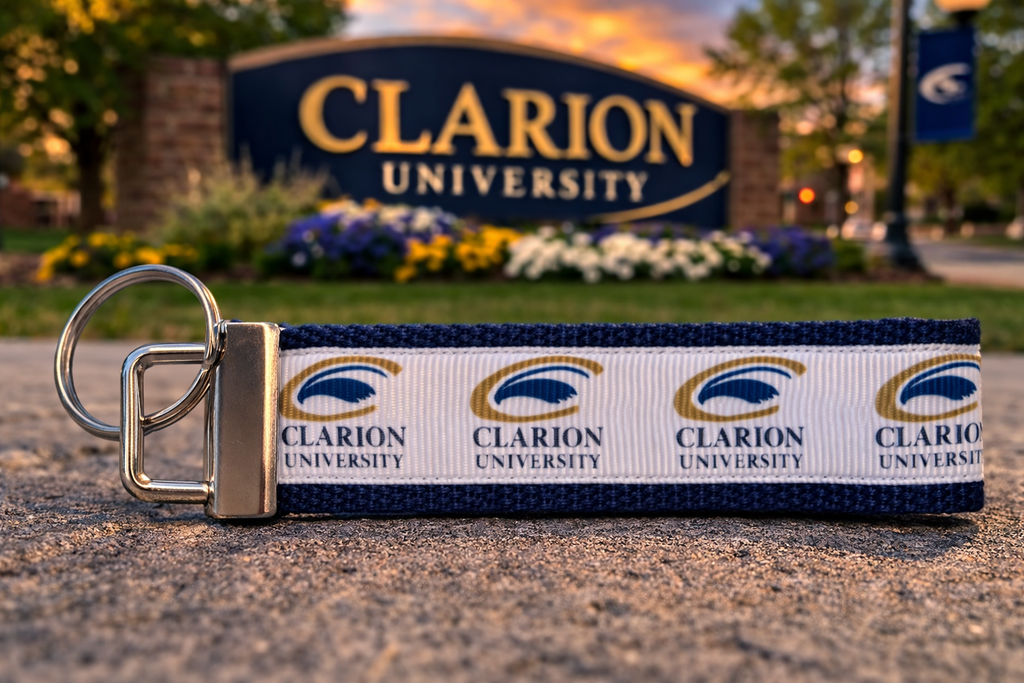 Clarion University Keychain | College Key Fob | Clarion Golden Eagles Gift | Alumni Gift | College Student Keychain | Pennsylvania College Keychain