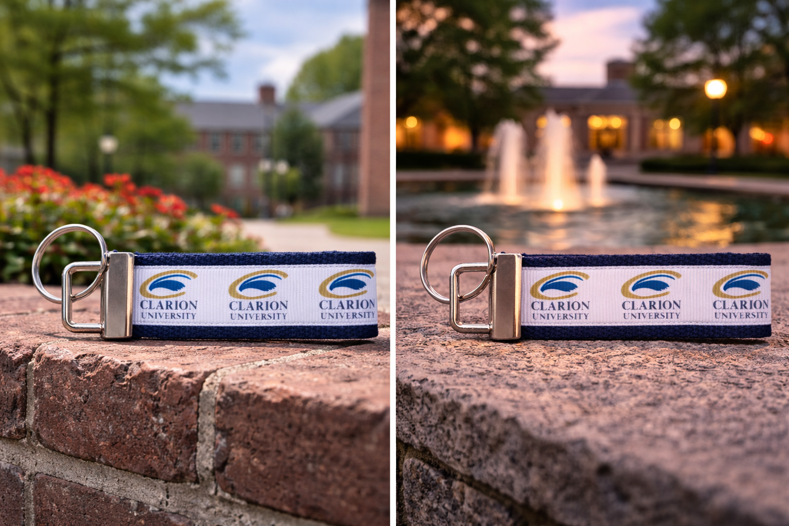 Clarion University Keychain | College Key Fob | Clarion Golden Eagles Gift | Alumni Gift | College Student Keychain | Pennsylvania College Keychain