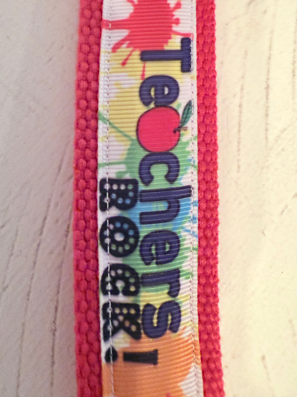 Teachers Rock Wristlet Keychain – Handmade Teacher Appreciation Gift