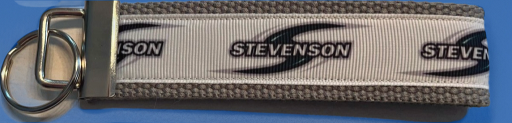 Stevenson University Wristlet Keychain – Handmade Mustangs Spirit Key Fob