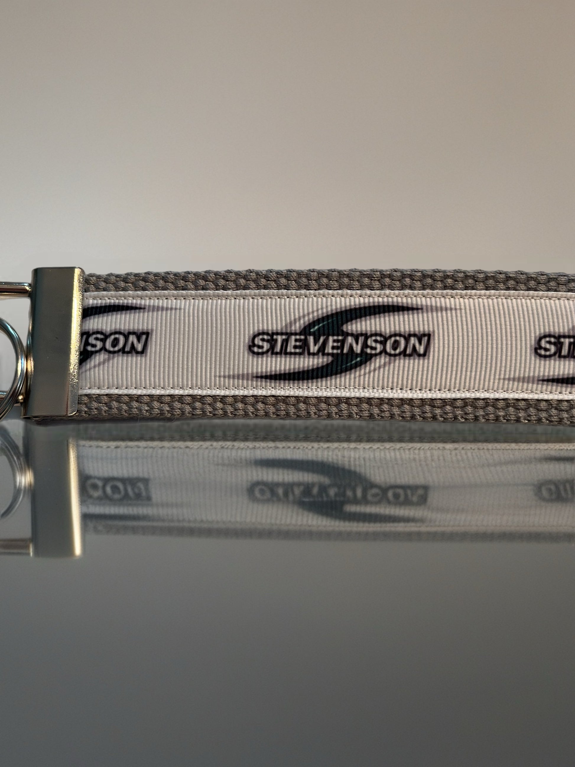Stevenson University Wristlet Keychain – Handmade Mustangs Spirit Key Fob