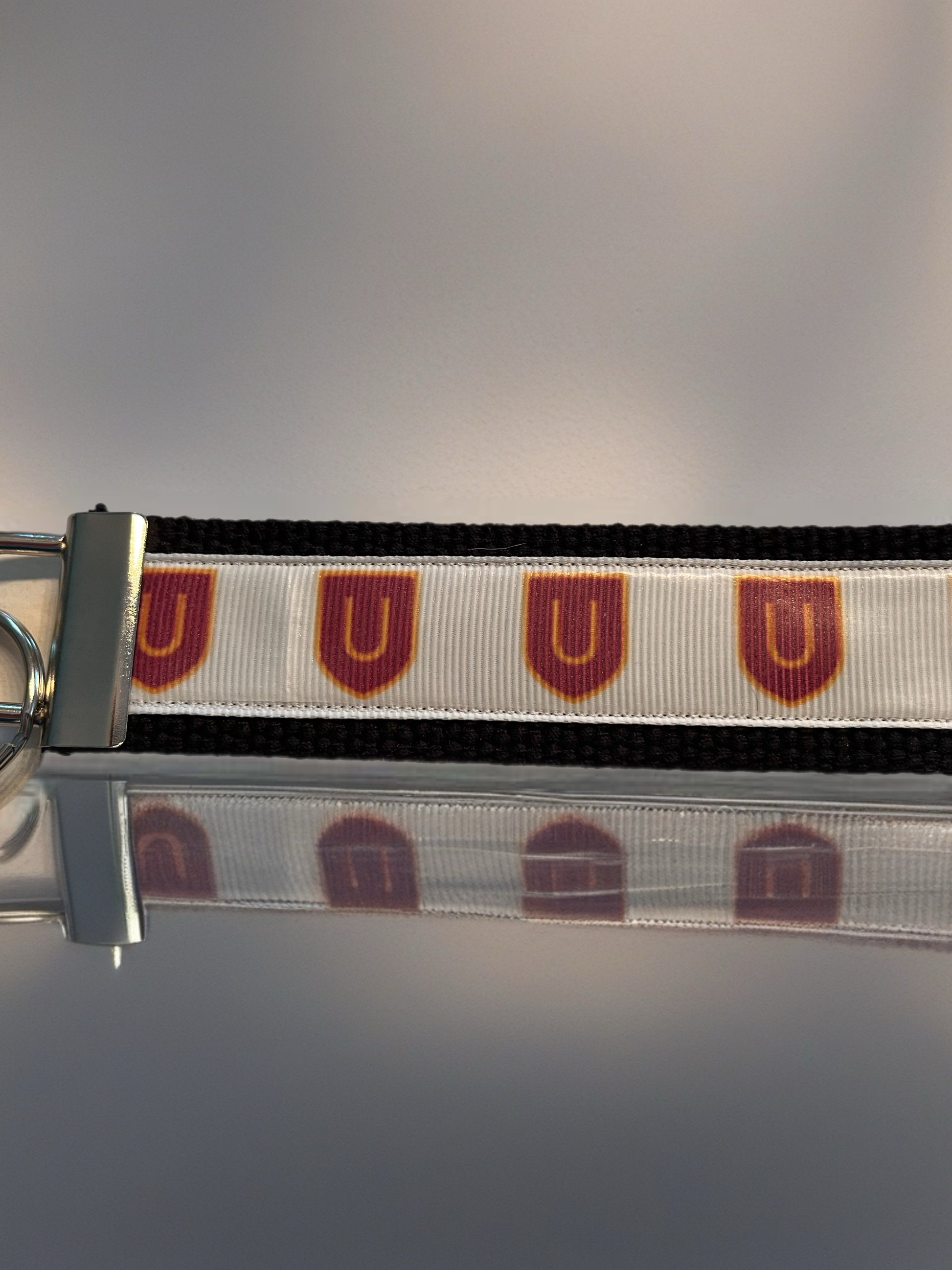 Ursinus College Wristlet Keychain – Handmade Bears Spirit Key Fob
