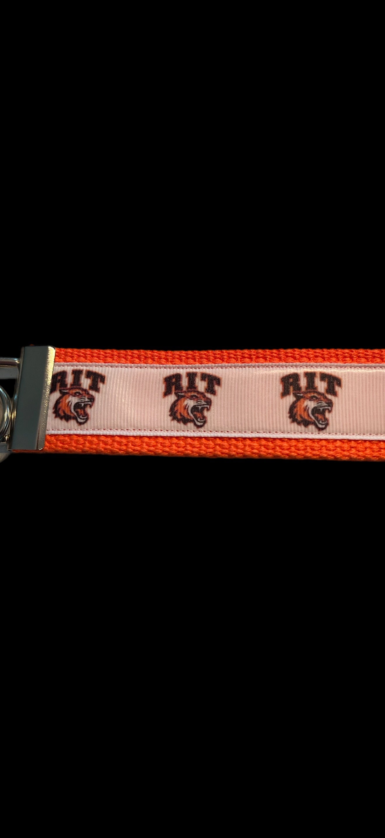 🧡 RIT Tigers Wristlet Keychain – Show Your Rochester Institute of Technology Pride!