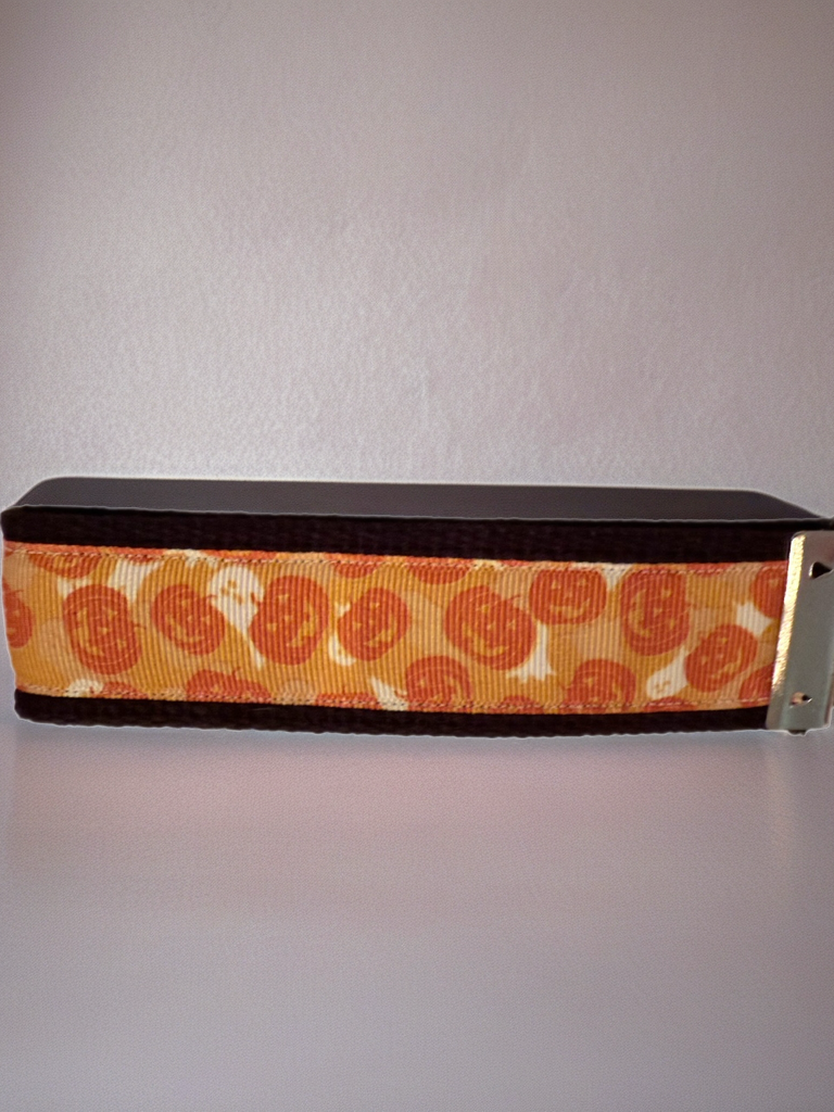 Jack'o'Lantern and Ghost Keychain/ Wristlet/ Keyfob